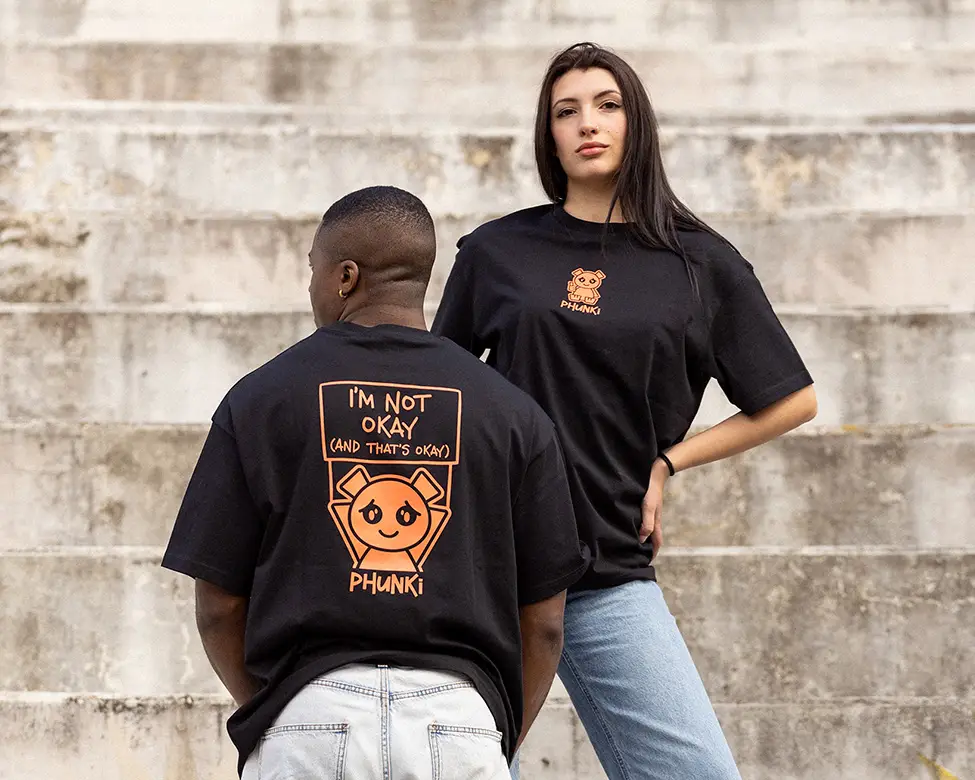 Phunki Drop 0 - Phunki Clothing Every feeling is valid - Smile in pain T-Shirt